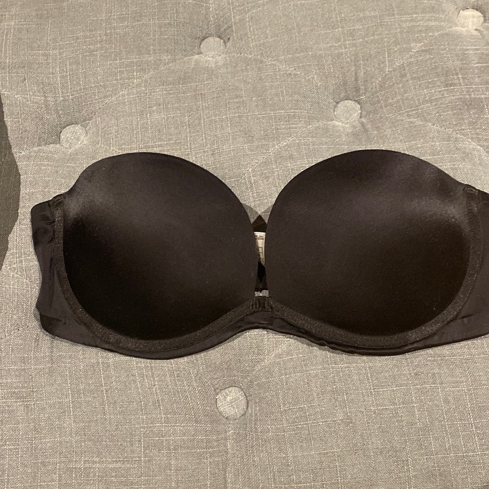 La Senza Padded Strapless Black Bra